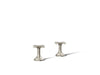 KOHLER K-27018-3 Occasion Deck-mount bath faucet handles with Cross design, vibrant brushed nickel