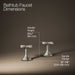 KOHLER K-27018-3 Occasion Deck-mount bath faucet handles with Cross design, vibrant brushed nickel - view 2