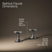 KOHLER K-27018-3 Occasion Deck-mount bath faucet handles with Cross design, vibrant titanium - view 2