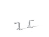 KOHLER K-27018-4 Occasion Deck-mount bath faucet handles with Lever design, polished chrome