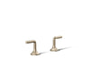 KOHLER K-27018-4 Occasion Deck-mount bath faucet handles with Lever design, vibrant brushed bronze