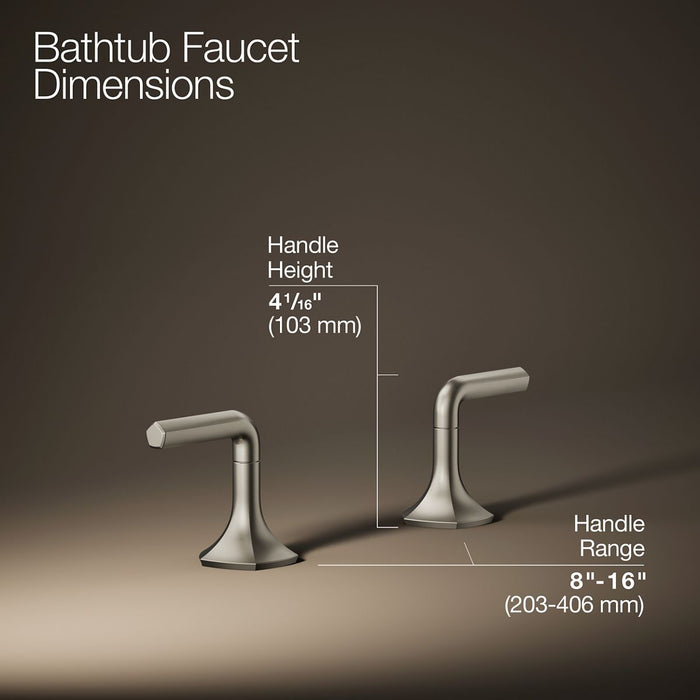 KOHLER K-27018-4 Occasion Deck-mount bath faucet handles with Lever design