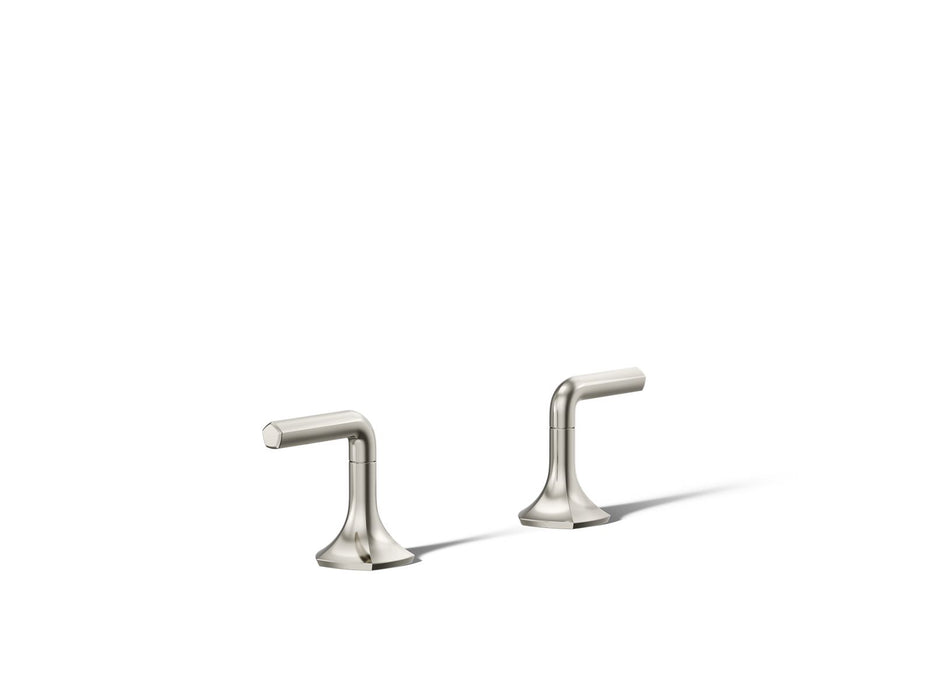 KOHLER K-27018-4 Occasion Deck-mount bath faucet handles with Lever design, vibrant polished nickel
