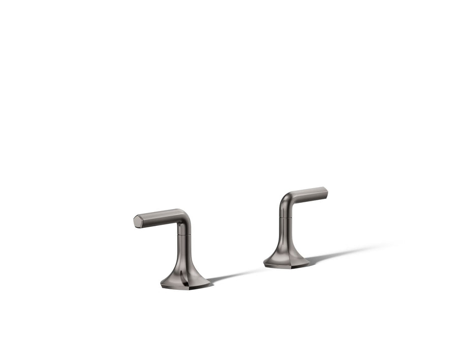 KOHLER K-27018-4 Occasion Deck-mount bath faucet handles with Lever design, vibrant titanium