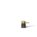 KOHLER K-27019-4 Occasion Deck-mount bath faucet handle, matte black with brushed moderne brass - view 5