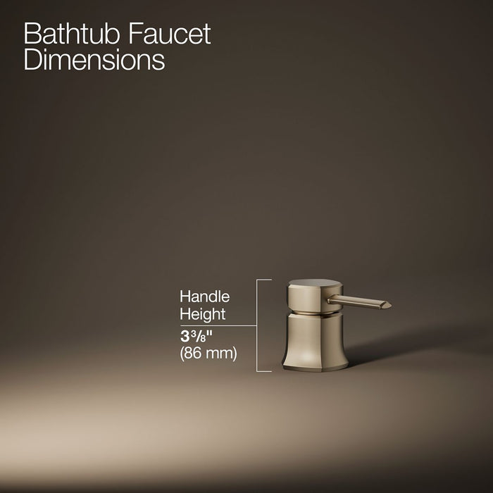 KOHLER K-27019-4 Occasion Deck-mount bath faucet handle, vibrant brushed bronze - view 4