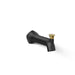 KOHLER K-27023 Occasion Wall-mount bath spout with Straight design and diverter, matte black with brushed moderne brass -...