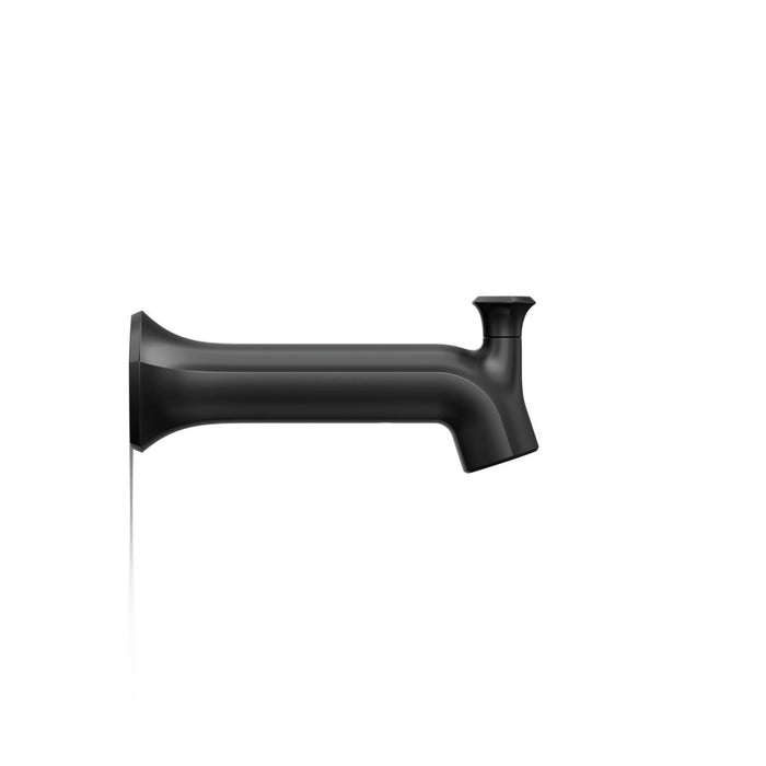 KOHLER K-27023 Occasion Wall-mount bath spout with Straight design and diverter, matte black - view 2