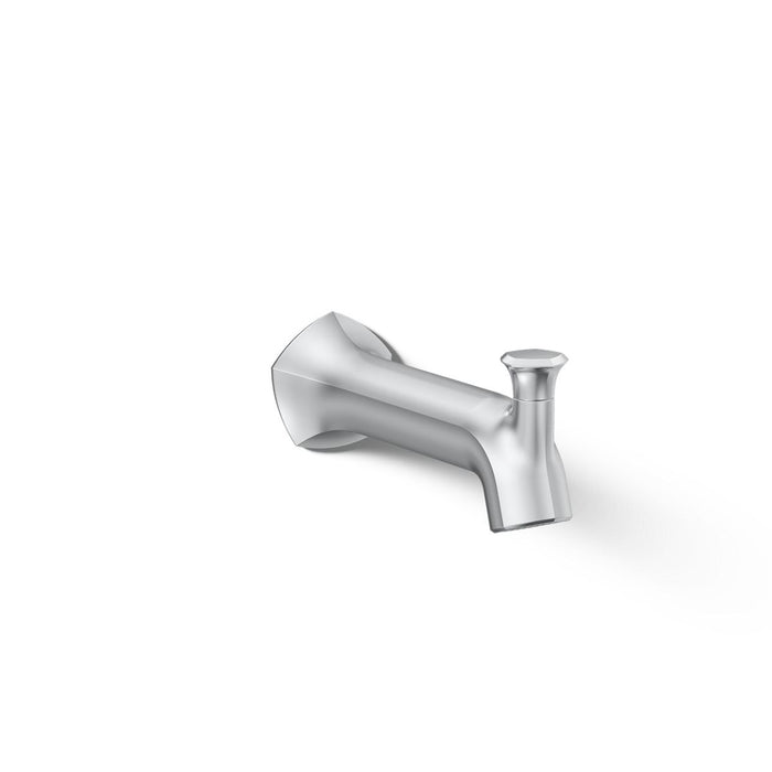 KOHLER K-27023 Occasion Wall-mount bath spout with Straight design and diverter, polished chrome - view 5