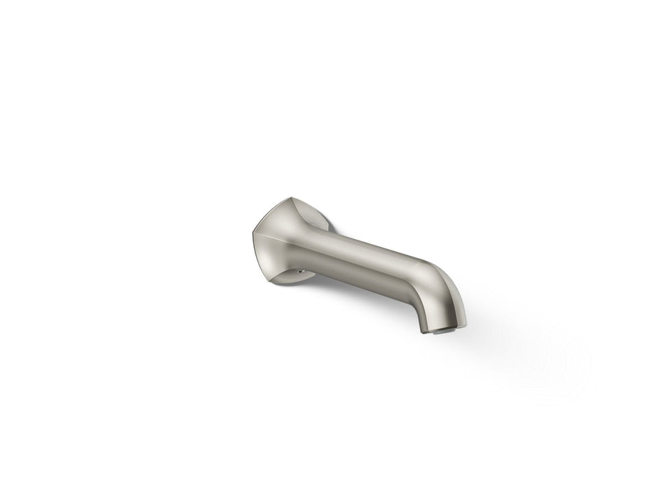 KOHLER K-27024 Occasion Wall-mount bath spout with Straight design, 8", vibrant polished nickel
