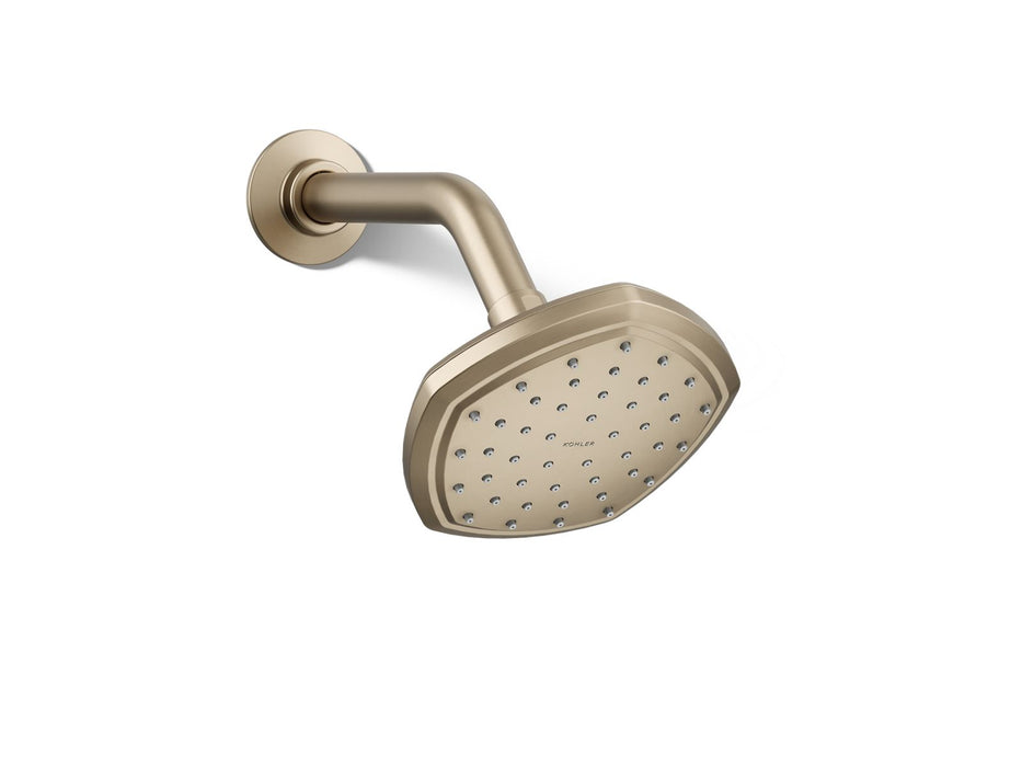 KOHLER K-27050 Occasion Single-function showerhead, 2.5 gpm, vibrant brushed bronze