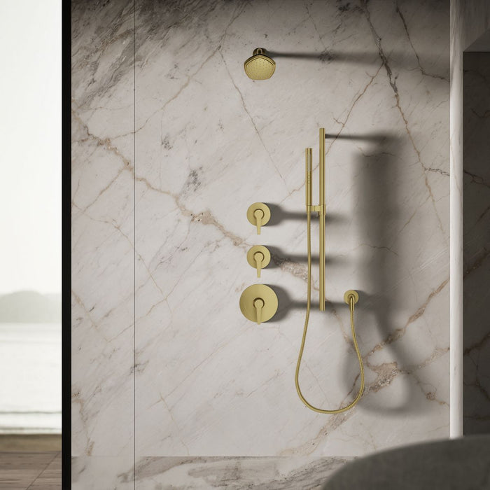 KOHLER K-27050-G Occasion Single-function showerhead, 1.75 gpm, vibrant brushed moderne brass - view 3