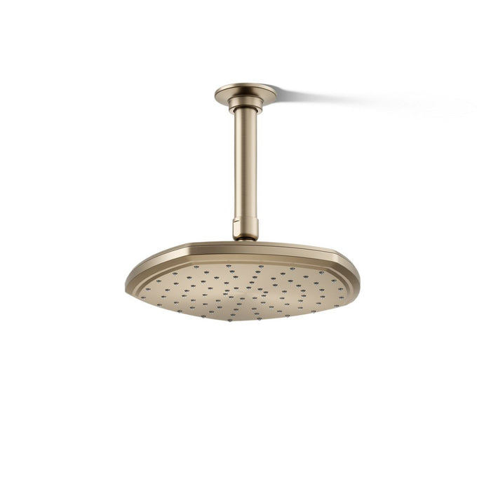 KOHLER K-27051-G Occasion 8" single-function rainhead, 1.75 gpm, vibrant brushed bronze - view 3