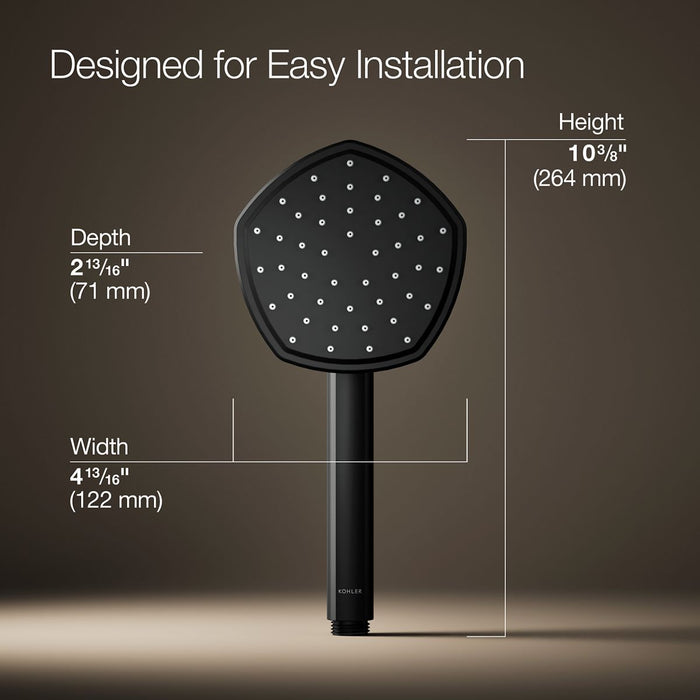 KOHLER K-27052-G Occasion Single-function handshower, 1.75 gpm, matte black - view 2