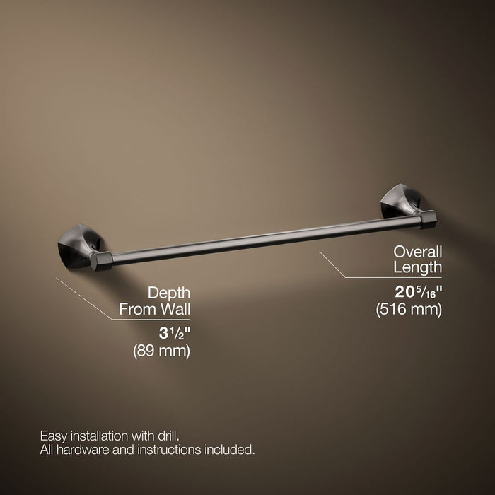 KOHLER K-27060 Occasion 18" towel bar, vibrant titanium - view 5