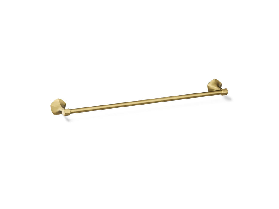 KOHLER K-27061 Occasion 24" towel bar, vibrant brushed moderne brass