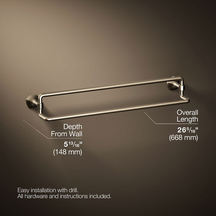 KOHLER K-27062 Occasion 24" double towel bar