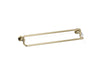 KOHLER K-27062 Occasion 24" double towel bar, vibrant french gold