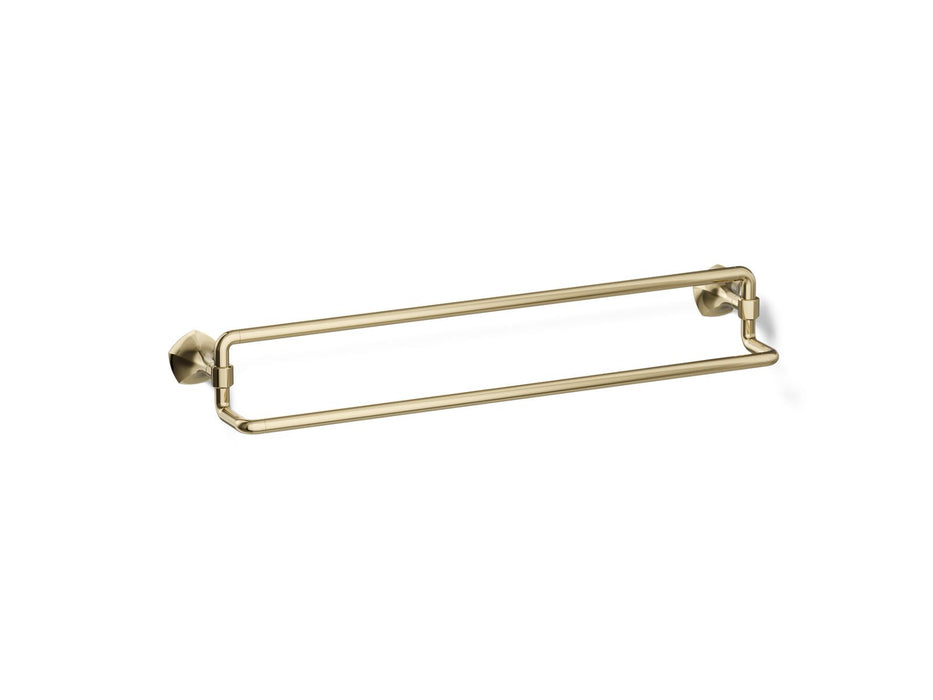 KOHLER K-27062 Occasion 24" double towel bar, vibrant french gold