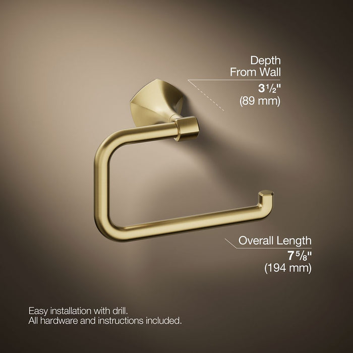 KOHLER K-27063 Occasion Towel ring, vibrant brushed moderne brass - view 5