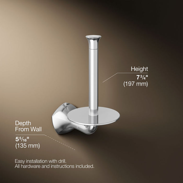 KOHLER K-27064 Occasion Vertical toilet paper holder