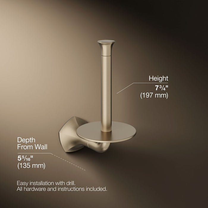 KOHLER K-27064 Occasion Vertical toilet paper holder