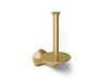 KOHLER K-27064 Occasion Vertical toilet paper holder, vibrant brushed moderne brass