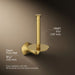 KOHLER K-27064 Occasion Vertical toilet paper holder, vibrant brushed moderne brass - view 5