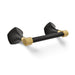 KOHLER K-27065 Occasion Pivoting toilet paper holder, matte black with brushed moderne brass - view 4