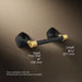 KOHLER K-27065 Occasion Pivoting toilet paper holder, matte black with brushed moderne brass - view 5