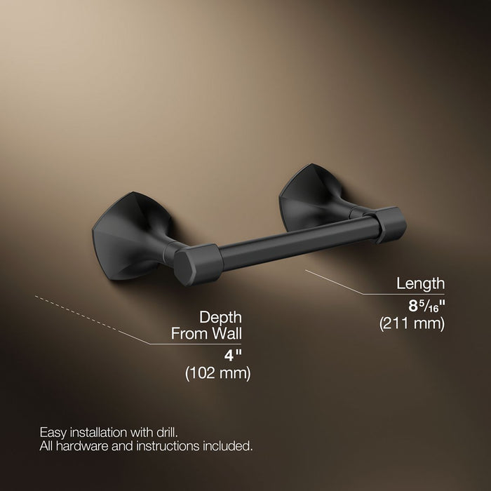 KOHLER K-27065 Occasion Pivoting toilet paper holder, matte black - view 5