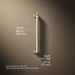 3/4 view of product with dimensions