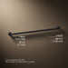 3/4 view of product with dimensions