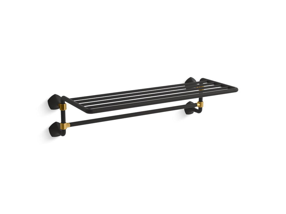 KOHLER K-27085 Occasion Hotelier, matte black with brushed moderne brass
