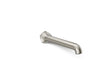 KOHLER K-27115 Occasion Wall-mount bath spout with Straight design, 12", vibrant polished nickel