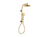KOHLER K-27118-G Occasion HydroRail-R shower column kit, 1.75 gpm, vibrant brushed moderne brass