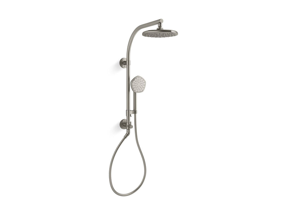 KOHLER K-27118-G Occasion HydroRail-R shower column kit, 1.75 gpm, vibrant brushed nickel