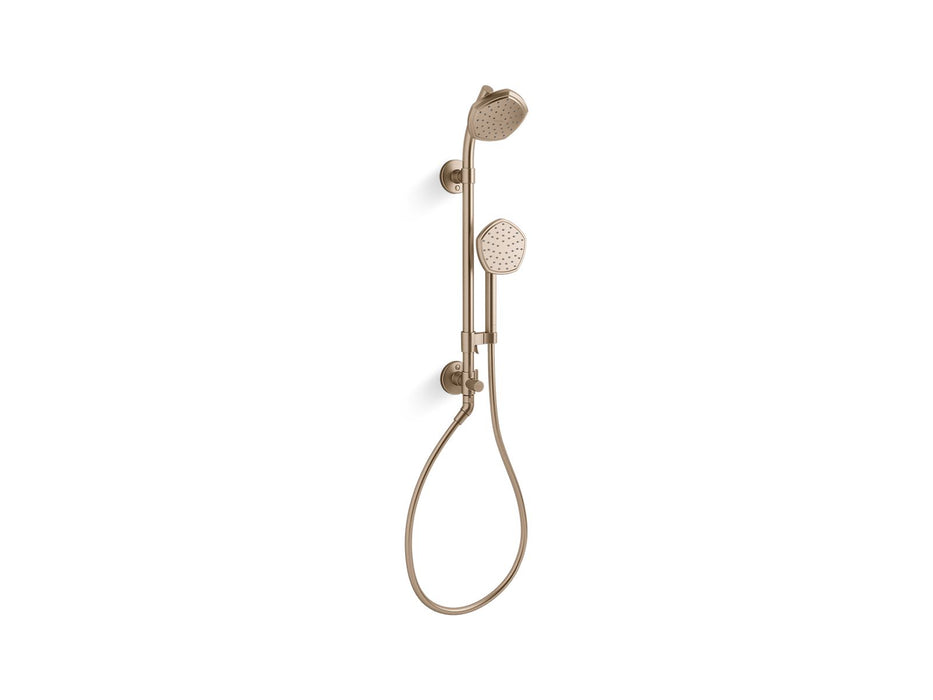KOHLER K-27119-G Occasion HydroRail-S shower column kit, 1.75 gpm, vibrant brushed bronze