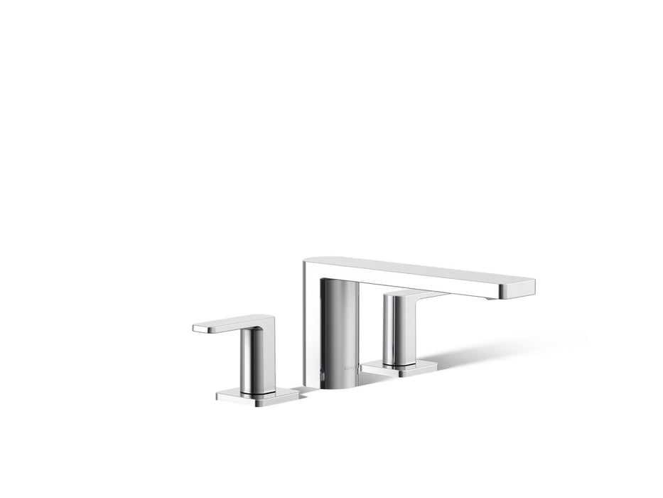 KOHLER K-27121-4 Parallel Deck-mount bath faucet, polished chrome