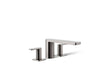 KOHLER K-27121-4 Parallel Deck-mount bath faucet, vibrant titanium