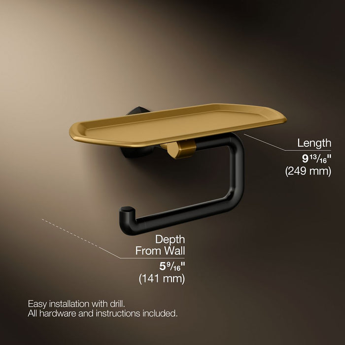 KOHLER K-27128 Occasion Toilet paper holder with tray