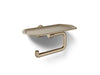 KOHLER K-27128 Occasion Toilet paper holder with tray, vibrant brushed bronze