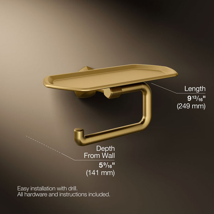 KOHLER K-27128 Occasion Toilet paper holder with tray