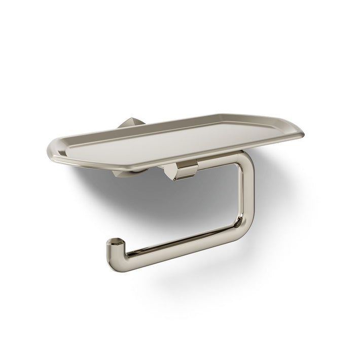KOHLER K-27128 Occasion Toilet paper holder with tray, vibrant polished nickel - view 4