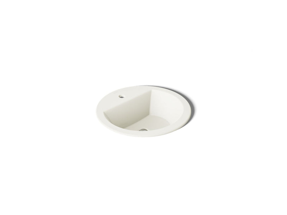 KOHLER K-2714-1 Bryant 19" round drop-in bathroom sink, biscuit