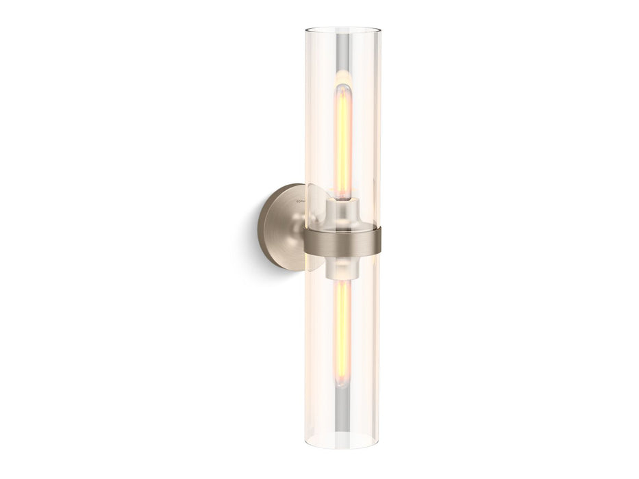 KOHLER K-27263-SC02 Purist Two-light sconce, brushed bronze - view 2