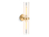 KOHLER K-27263-SC02 Purist Two-light sconce, brushed moderne brass - view 2