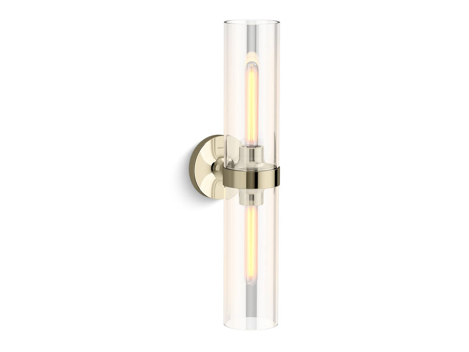 KOHLER K-27263-SC02 Purist Two-light sconce, french gold - view 2