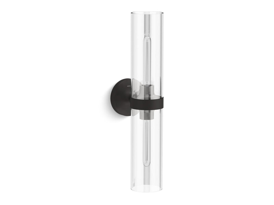 KOHLER K-27263-SC02 Purist Two-light sconce, matte black