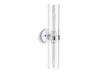 KOHLER K-27263-SC02 Purist Two-light sconce, polished chrome